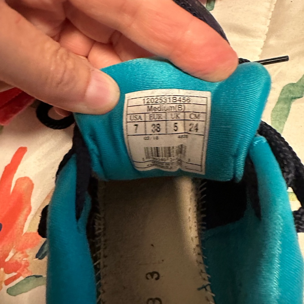Brooks Women's Addiction 13 Sneakers - Navy, Teal, and Purple - Picture 8 of 8